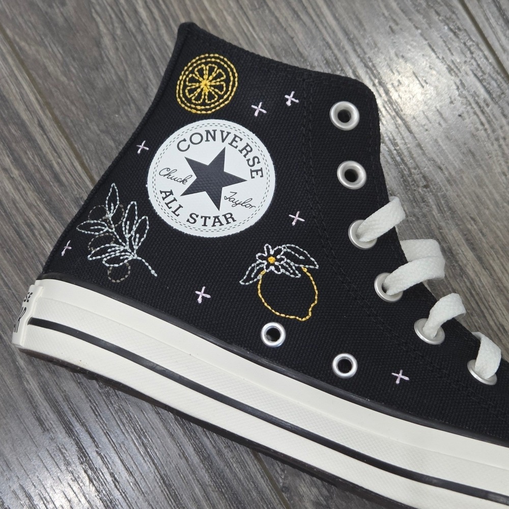 Converse Chuck‎ Taylor All Star Marketplace Essentials High Top Sneakers 7 NEW - Picture 8 of 11